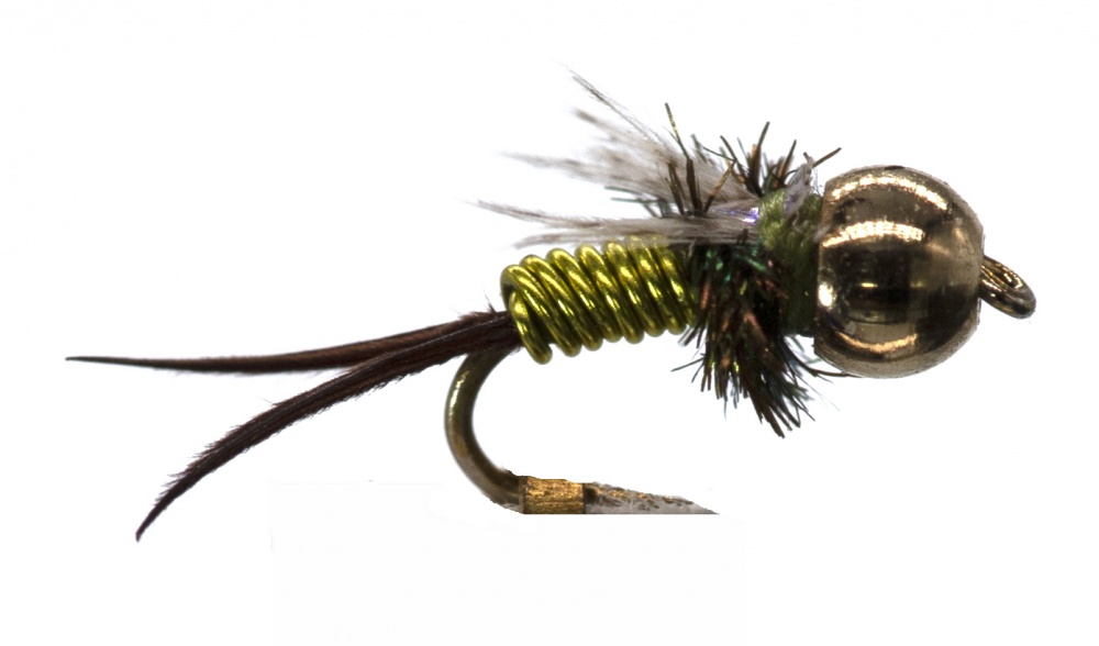 The Essential Fly Copper John Chartreuse Beadhead Fishing Fly